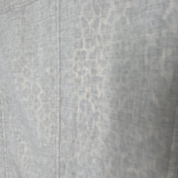 Doncaster Collection Linen Blend Button-Up Jacket Womens XL Beige Leopard Print - Picture 9 of 14